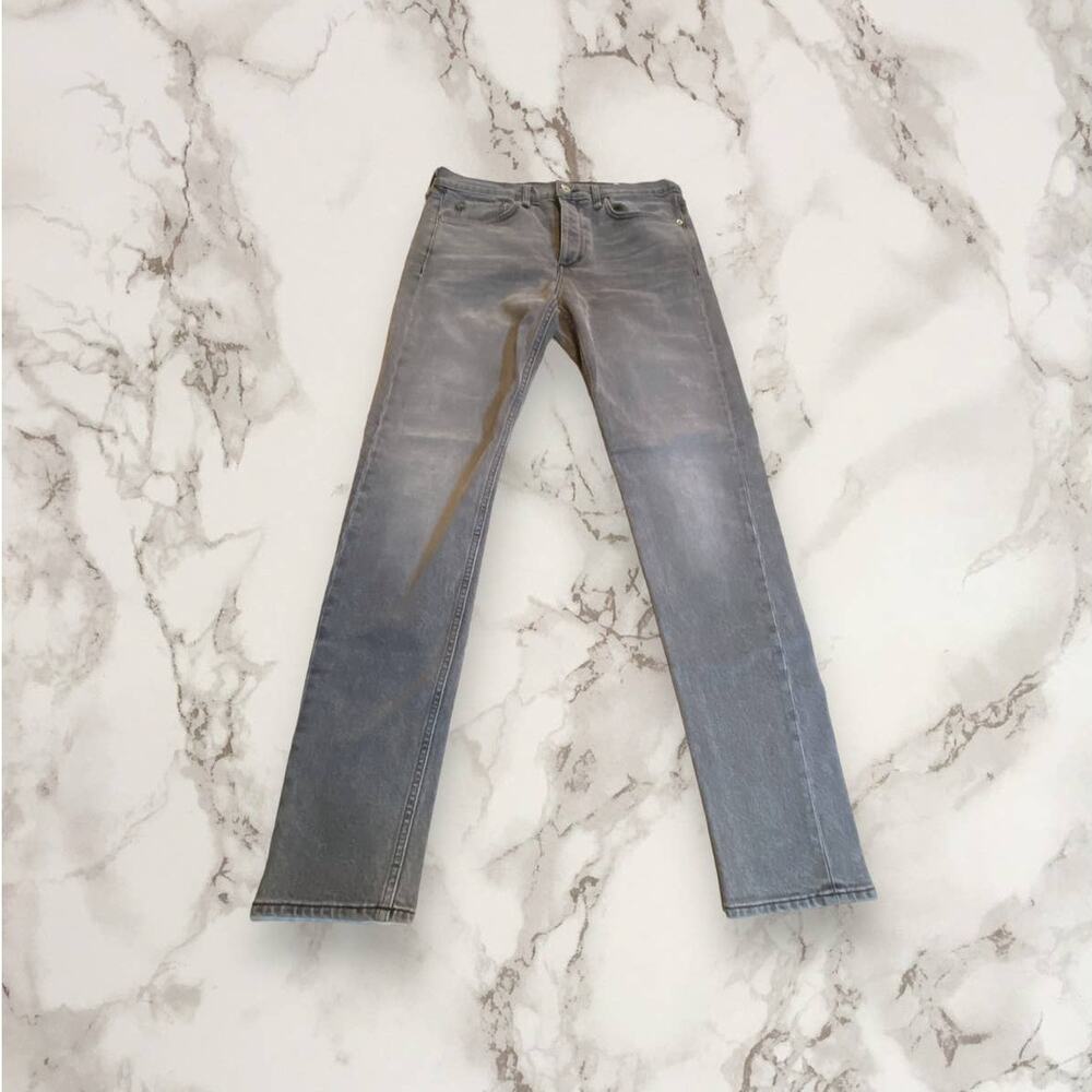 Rag & Bone Gray Fit 1 Extra Slim Cotton Poly Stretch Skinny Jeans Size 34